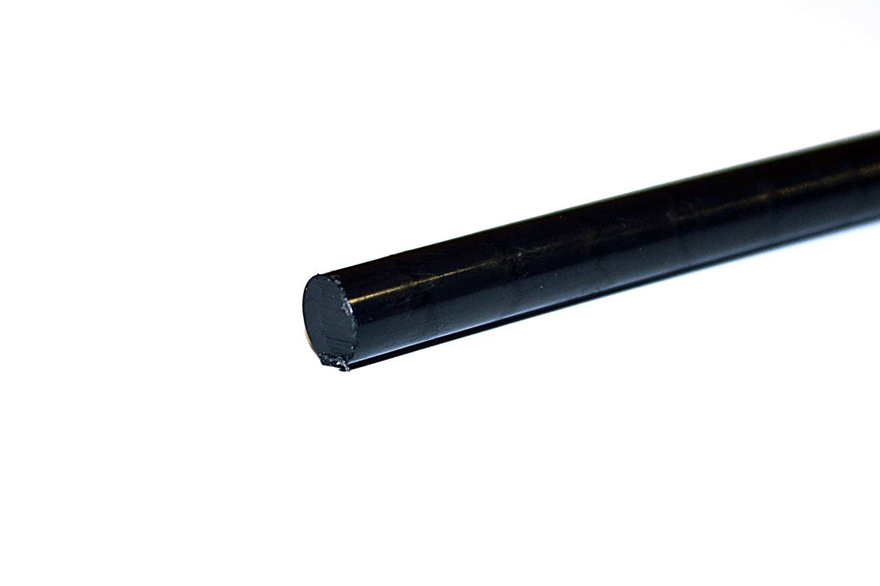 Капролон графитонаполненный стержень ПА-6 МГ Ф 6 мм (~1000 мм, ~0,04 кг) 