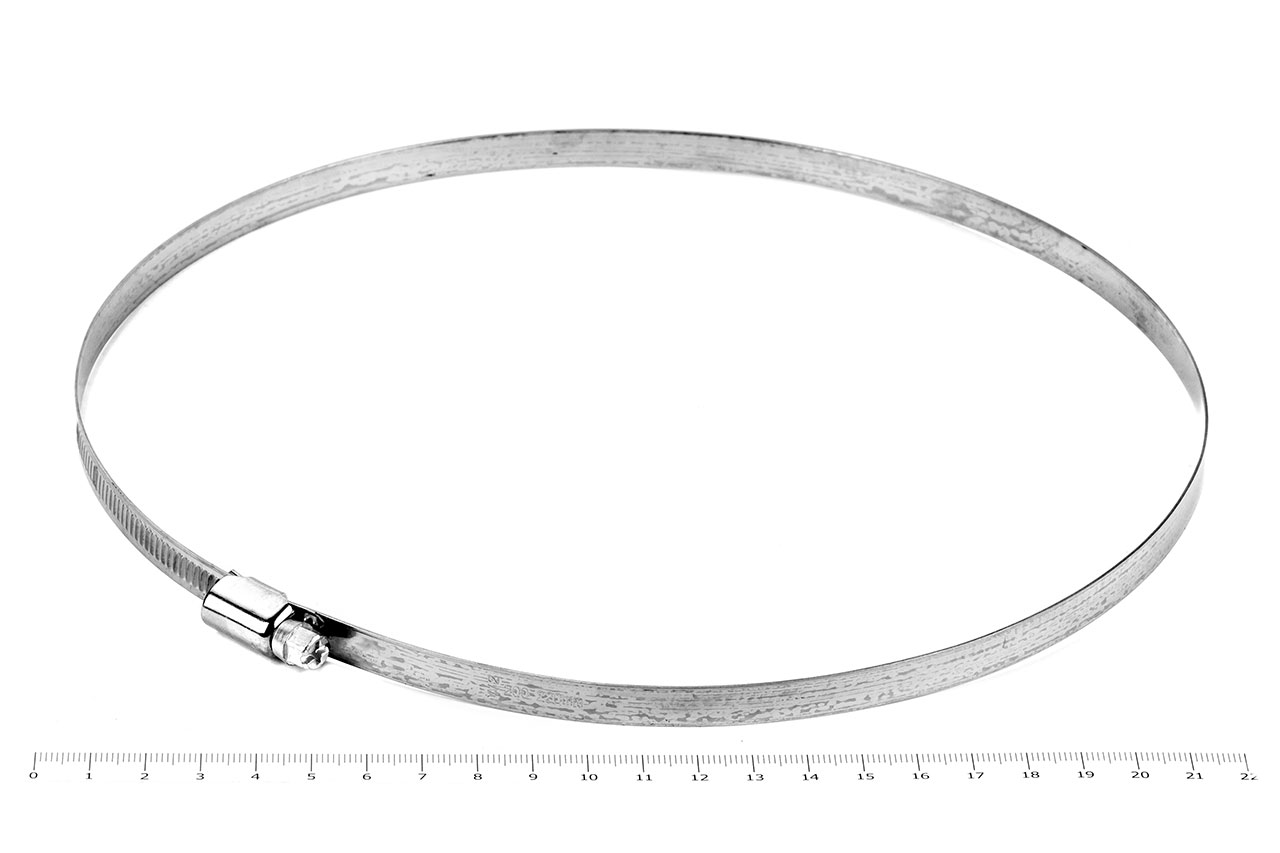 Хомут червячный 200-220/9 нерж. W2 (AISI 430)