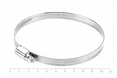 Хомут червячный 80-100/9 нерж. W2 (AISI 430)